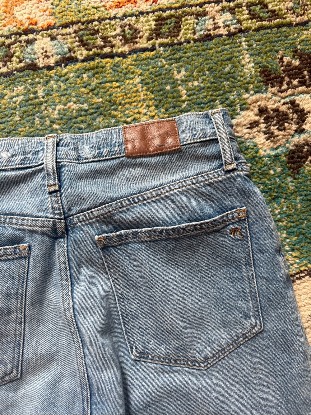 Madewell High Rise Mom Jeans Light Wash Denim Tapered Leg Vintage 100% Cotton - Picture 9 of 9
